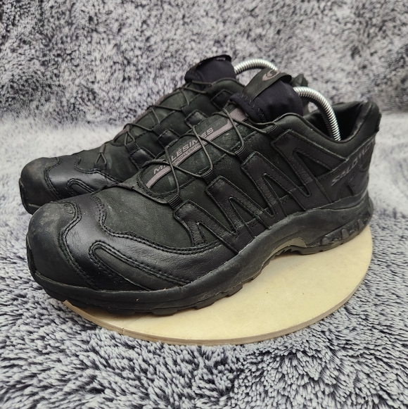 Salomon Leather Upper Ltd Edition ContraGrip Trail Running Shoes Women's Size 9 - Picture 4 of 9